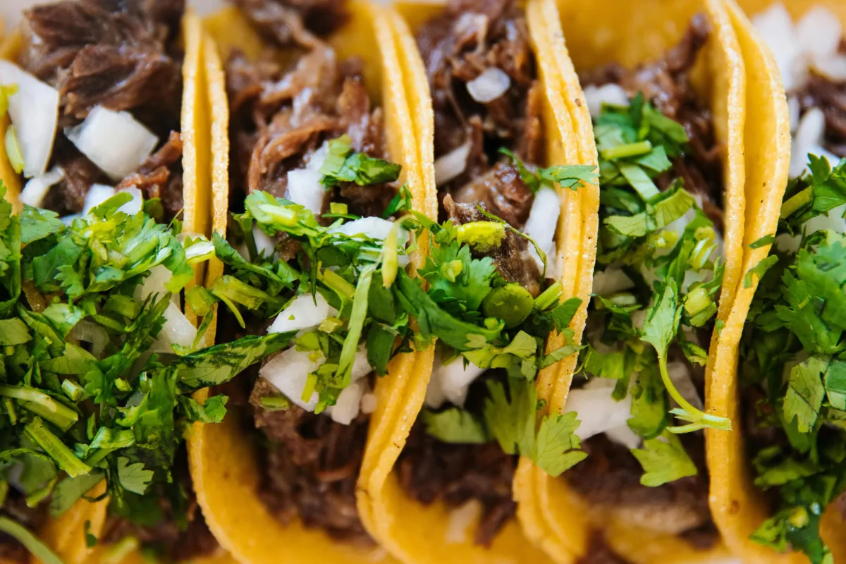 Street tacos on a plate
